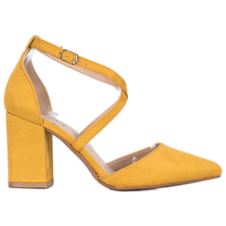Seastar Escarpins en daim moutarde jaune
