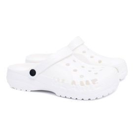 Flameshoes Chaussons Homme Piscine Kroksy Eva Blanc blanche
