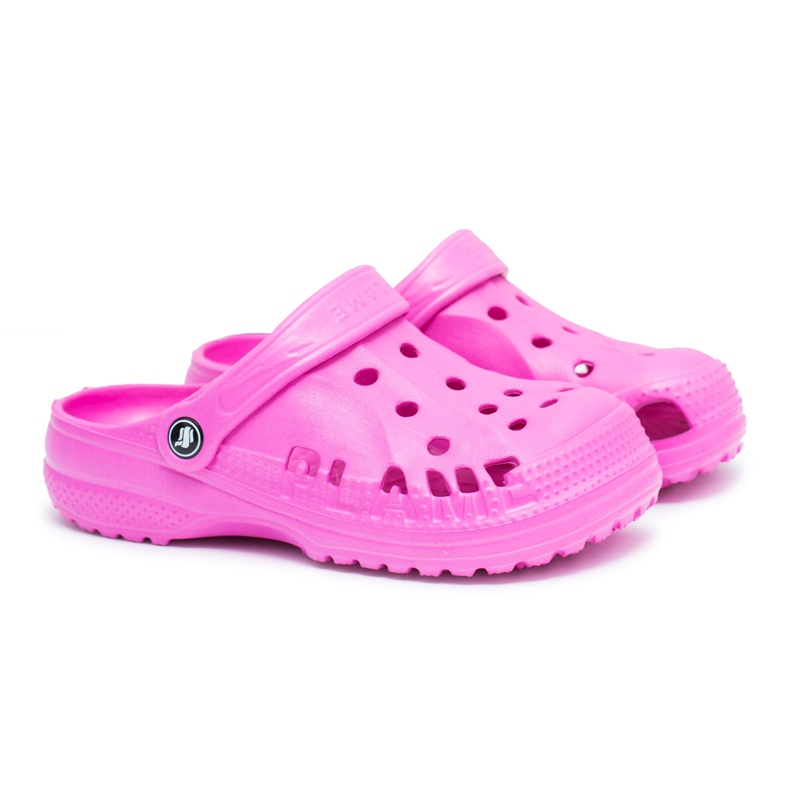 Flameshoes Chaussons pour garçon, filles, crocos roses en mousse pour enfants Flameshoes Chaussons pour garçon, filles, crocos roses en mousse pour enfants
