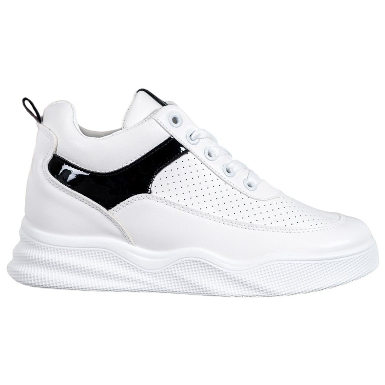 Renda Baskets en cuir écologique blanche