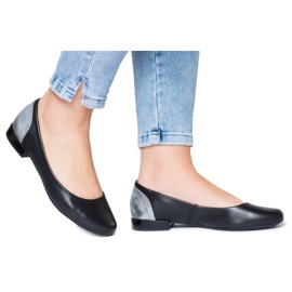 Ballerines Maciejka Cuir Noir pour Femme 02899