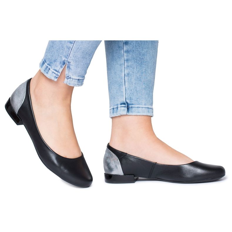 Ballerines Maciejka Cuir Noir pour Femme 02899 le noir