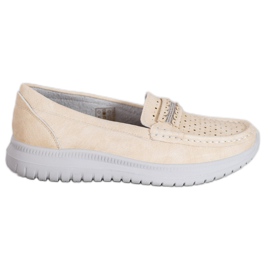 Small Swan Mocassins Sur La Plateforme brun