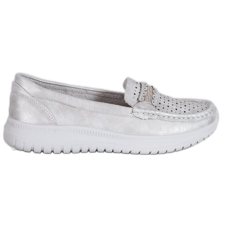 Small Swan Mocassins Sur La Plateforme gris Small Swan Mocassins Sur La Plateforme gris