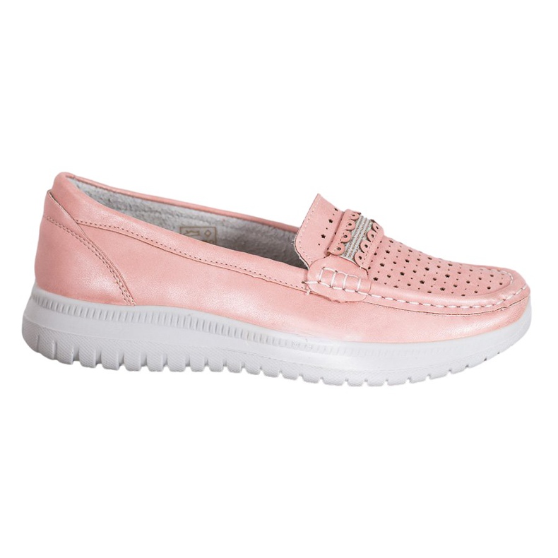 Small Swan Mocassins Sur La Plateforme rose Small Swan Mocassins Sur La Plateforme rose