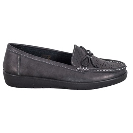 SHELOVET Mocassins confortables noir