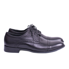 Iguana Chaussures formelles en cuir pour hommes Gerard Black noir