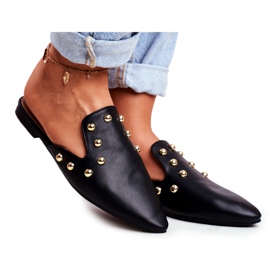 Lu Boo Chaussons Femme Mule Seniorita Noir