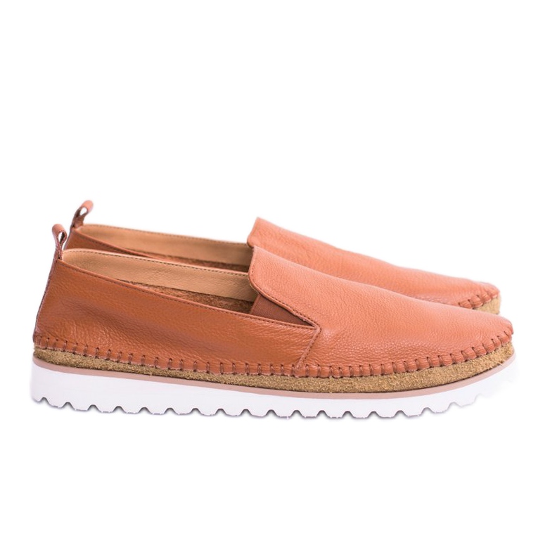 Mocassins Perlugo Marron Homme en Cuir brun