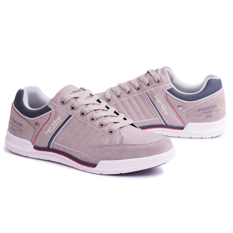 EVE Chaussures de Sport Homme Gris Brauner