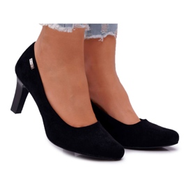 Escarpins femme Sergio Leone Daim Noir Orsola