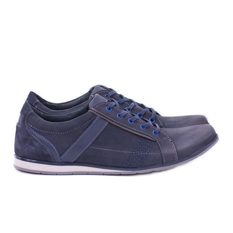 KOMODO Chaussures Denali Homme Bleu Marine En Cuir KOMODO Chaussures Denali Homme Bleu Marine En Cuir