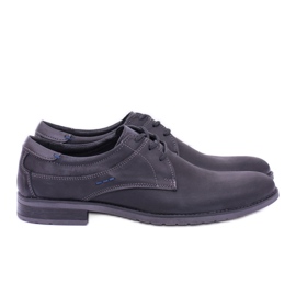 KOMODO Chaussures Santiago élégantes en cuir noir pour hommes