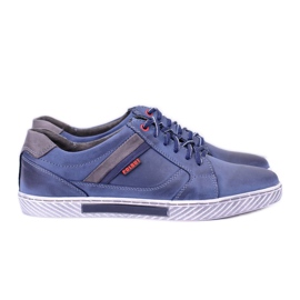 Polbut Chaussures Décontractées Homme Cuir Bleu Marine Wilder