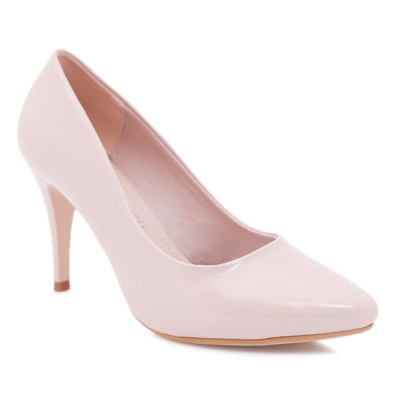 Escarpins femme Sergio Leone Laqué Beige Greca