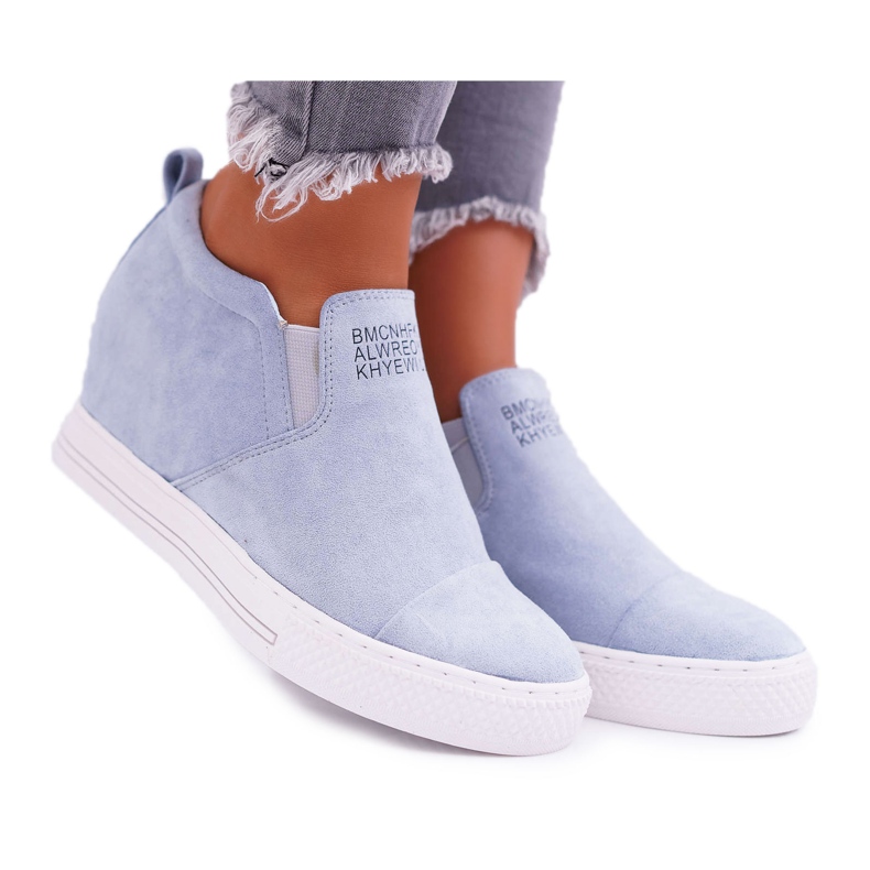 Baskets Snekers Femme Lu Boo Slip Bleu Kaori Baskets Snekers Femme Lu Boo Slip Bleu Kaori