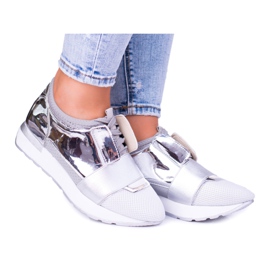 Lu Boo Chaussures de Sport Femme Argent Madoni gris Lu Boo Chaussures de Sport Femme Argent Madoni gris