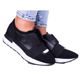 Lu Boo Chaussures de Sport Femme Noires Madoni