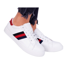 SEA Chaussures de sport pour femmes avec ceintures AceGu blanches et rouges SEA Chaussures de sport pour femmes avec ceintures AceGu blanches et rouges