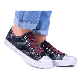 Baskets Big Star Noir Plaqué Argent BB274013