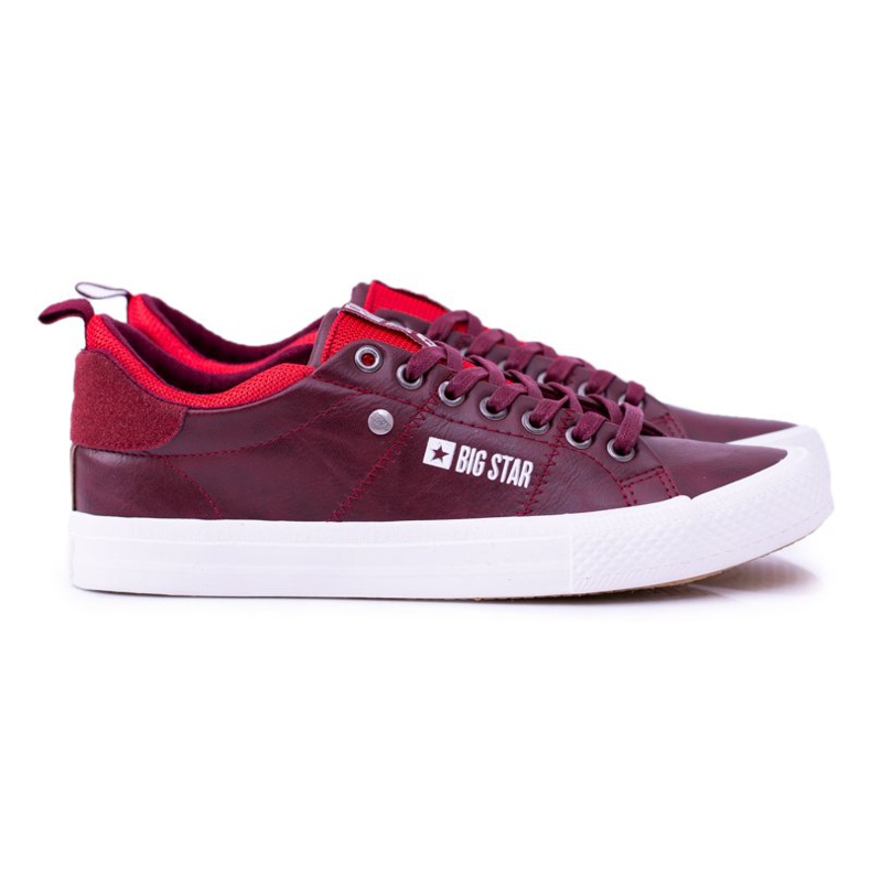 Baskets bordeaux Big Star pour hommes BB174011 rouge