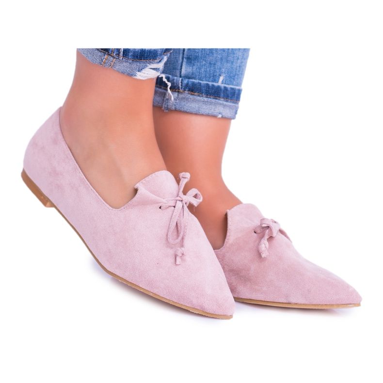 Lu Boo Ballerine Rose En Daim Lordsy Spitz Feliciano