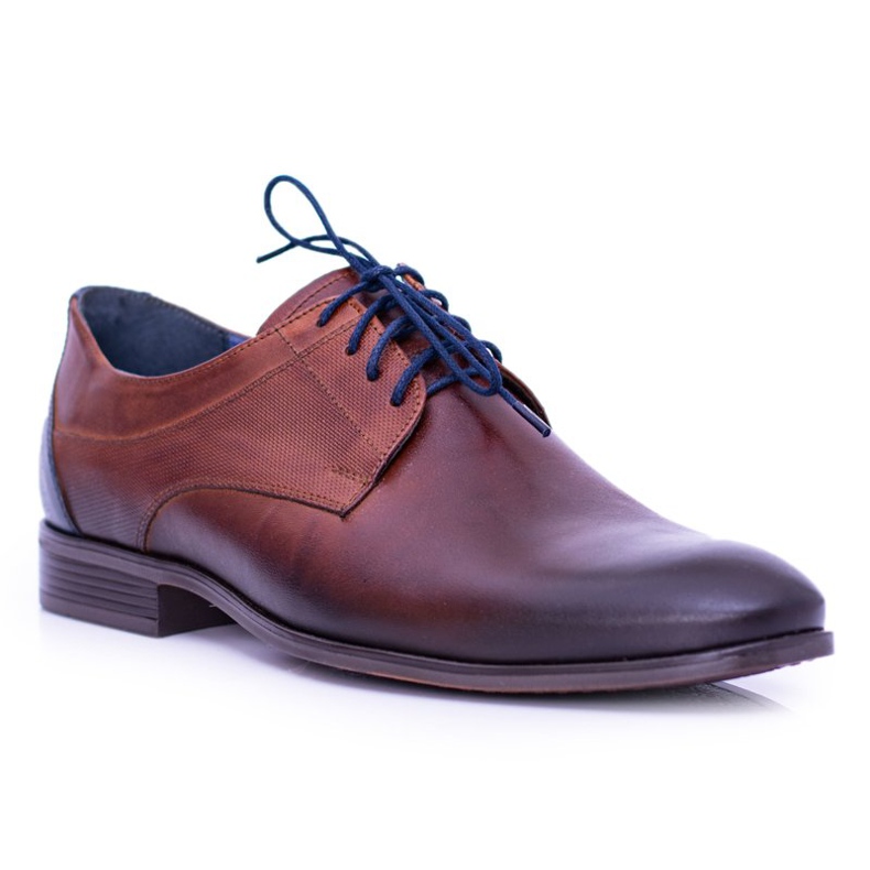 Nikopol Hommes Chaussures Brogues En Cuir Marron Traditionnelles brun
