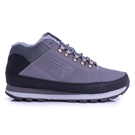 Chaussures Trekking Chaudes Homme Gris Newlans2