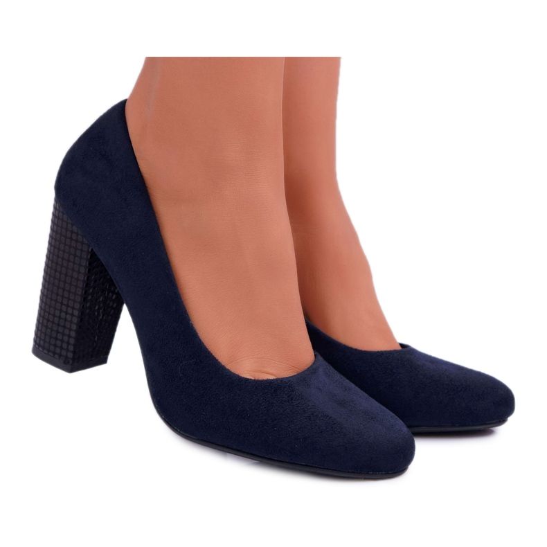 Escarpins Femme Sergio Leone PB200 Daim Bleu Marine Selva