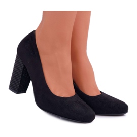 Escarpins Femme Sergio Leone PB200 Daim Noir Selva le noir