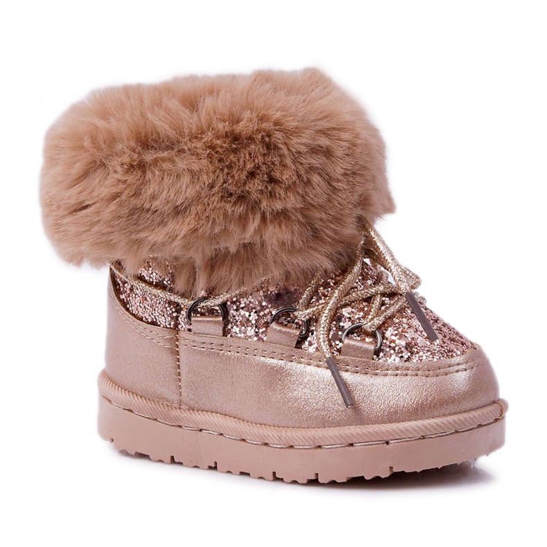 FRROCK Bottes de neige chaudes pour enfants avec fourrure de renard cristal champagne rose jaune FRROCK Bottes de neige chaudes pour enfants avec fourrure de renard cristal champagne rose jaune