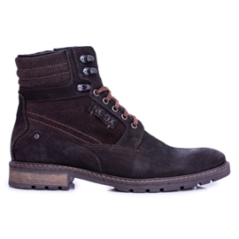 Bottes chaudes Neex en cuir noir pour hommes Grigor le noir
