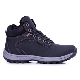 Ax Boxing Chaussures de trekking Intenso pour hommes noires avec polaire