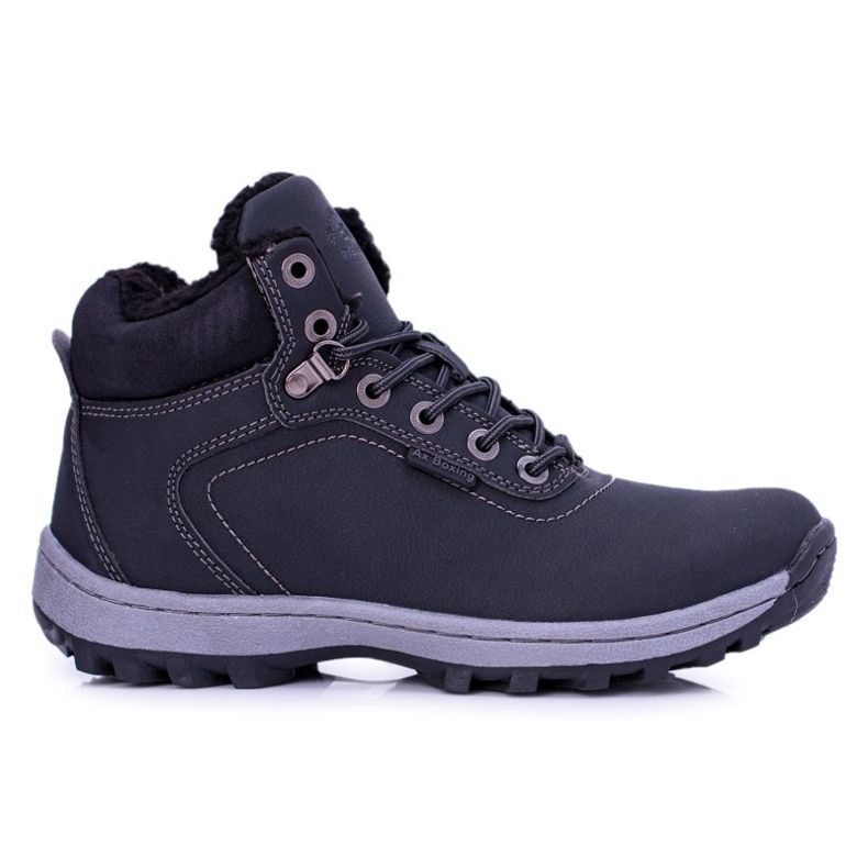 Ax Boxing Chaussures de trekking Intenso pour hommes noires avec polaire le noir Ax Boxing Chaussures de trekking Intenso pour hommes noires avec polaire le noir