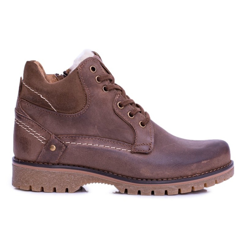 Bottes marron pour hommes et jeunes réchauffées avec polaire Komodo 885 brun