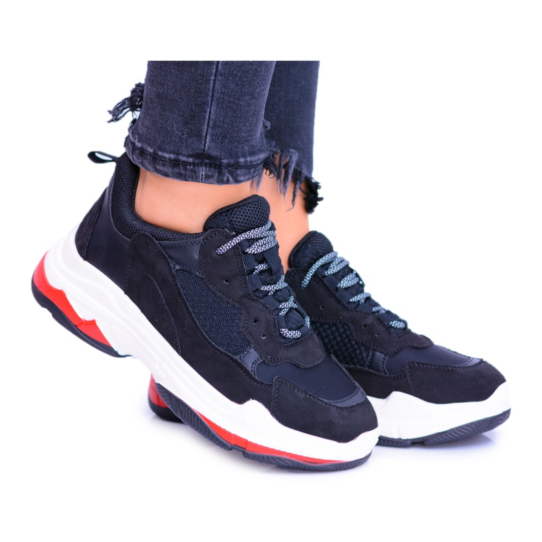 Moow Chaussures de sport pour femmes noires Sponeto bleu marin