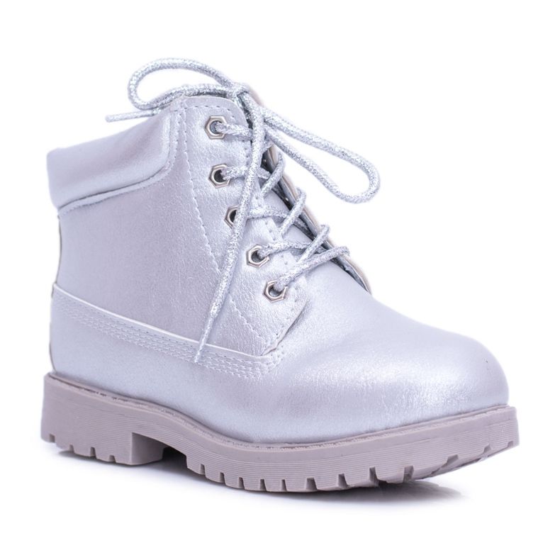 FRROCK Bottes Dexter Isolées Argentées De Trappeurs Pour Enfants