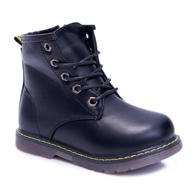 Bottes Enfant Chauffées Avec Fourrure Noir Ferrero Trappeurs le noir