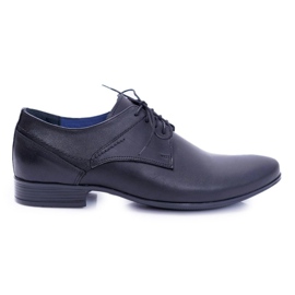 Nikopol 1622 Chaussures habillées en cuir noir pour hommes