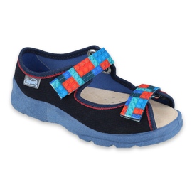 Chaussures enfant Befado 869X140 rouge bleu marine bleu