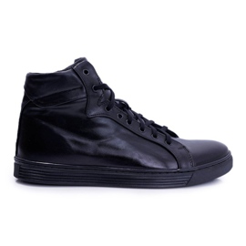 Bednarek Polish Shoes Baskets Cuir Homme Bednarek Noir Edys