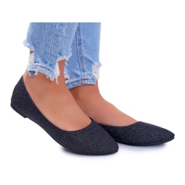 PS1 Ballerines Femme Glitter Noir Fifi le noir