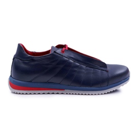 Bednarek Polish Shoes Chaussures Brogues Homme Bednarek Sport Cuir Bleu Marine Geos