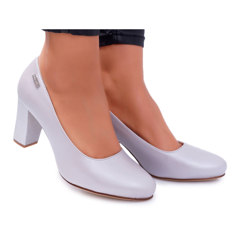 Escarpins Femme Sergio Leone PB130 Argent Perle Ambre gris Escarpins Femme Sergio Leone PB130 Argent Perle Ambre gris