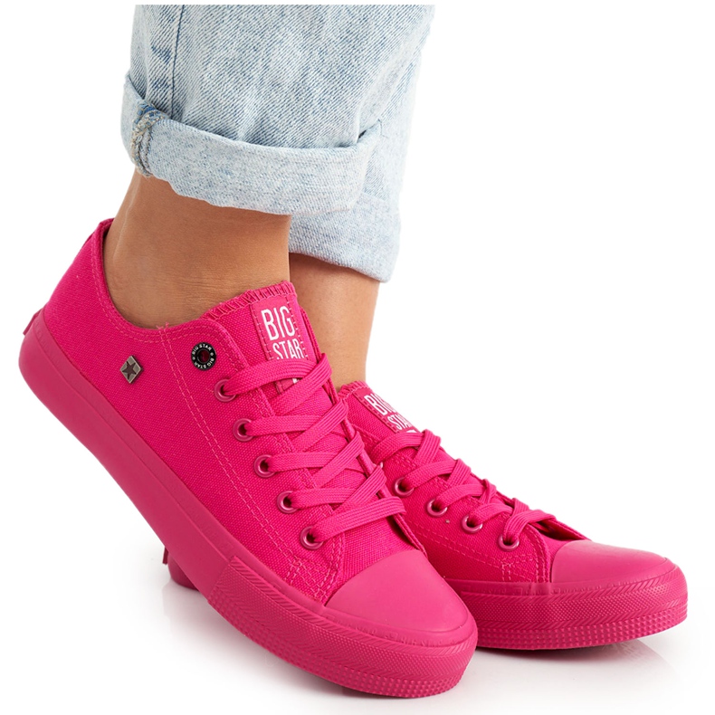 Baskets Femme Big Star Fuchsia AA274013 rose