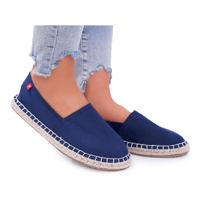 Espadrilles Femme Semelle Tressée Bleu Marine Big Star DD274A151