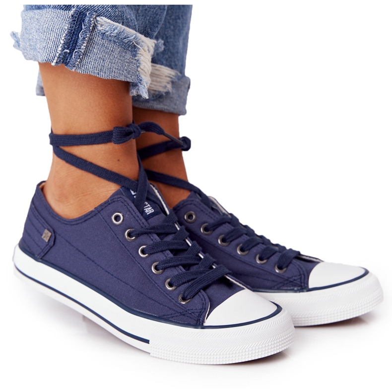 Baskets Femme Big Star Rubber Toe Bleu Marine DD274335 Baskets Femme Big Star Rubber Toe Bleu Marine DD274335