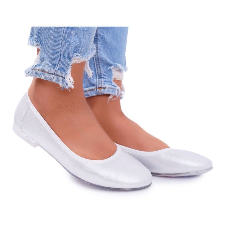 Ballerines pour femmes Sergio Leone Silver Plex gris