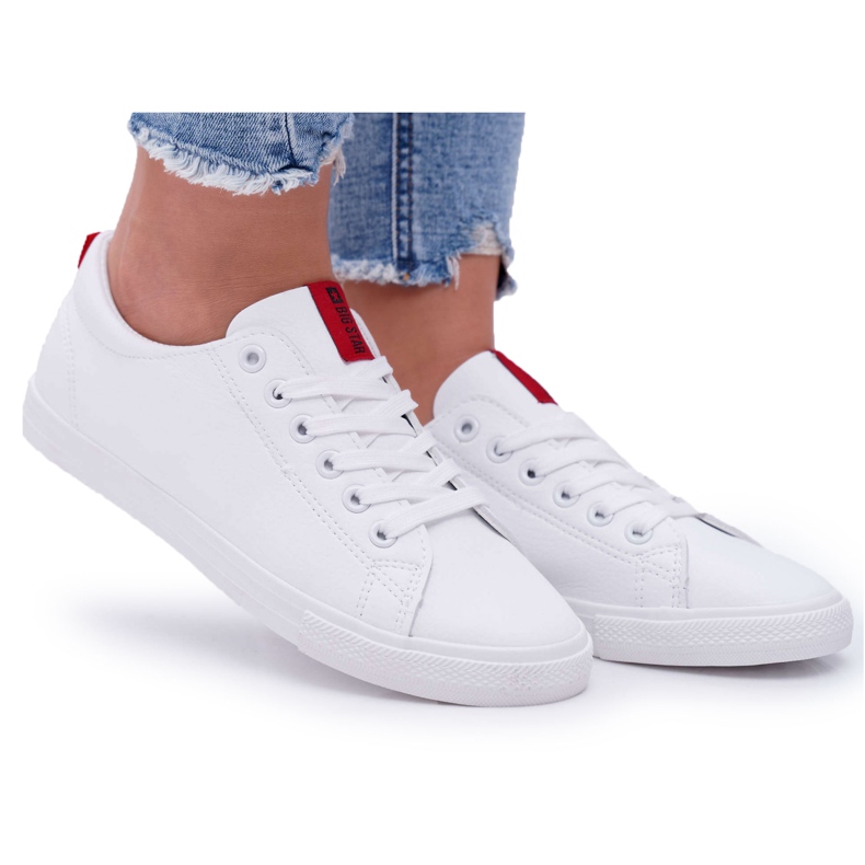 Baskets Femme Big Star Avec Une Sangle Blanche DD274685