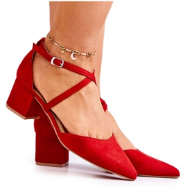 PS1 Escarpins à Talons Pour Femmes En Spitz Red Cosmo rouge